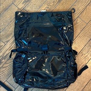 Glossy Black Backpack - Sleek Urban Pack